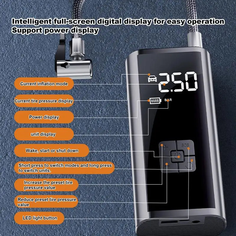 Compact Digital Tire Inflator